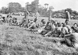 Women in uniform, probably American nurses.