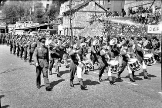 Military parade, Torquay, Devon.