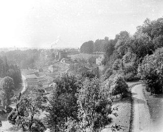 Valley in Luxembourg City. ...Brusveen: Then – let’s see. We were in  Luxembourg for fifteen or twenty days – we were there. But we did  guard duty and that was mostly what we did. And then we headed  out for Aachen, and Eschweiler, and Stolberg....