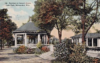 Pavilion in Concert Grove, Lake Park, Milwaukee, Wis.