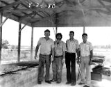 Chicken Barbecue fund raiser.  L-R: Calvin Drafahl,  John Wirth, Jr., Jon Lehnherr and Thomas Brusveen.